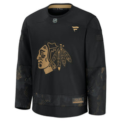 Chicago Blackhawks Fanatics 2024 Military Appreciation Practice Jersey - Black | Fanatics on sale