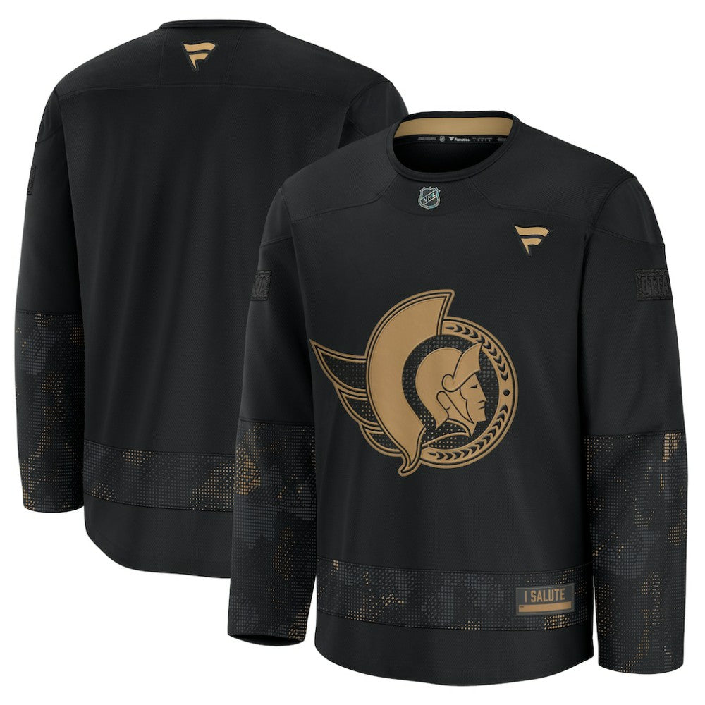 Ottawa Senators Fanatics 2024 Military Appreciation Practice Jersey - Black | Fanatics near me