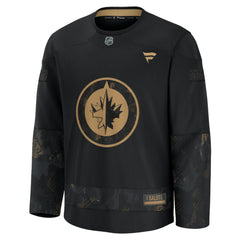 Winnipeg Jets Fanatics 2024 Military Appreciation Practice Jersey - Black | Fanatics Lifestyle