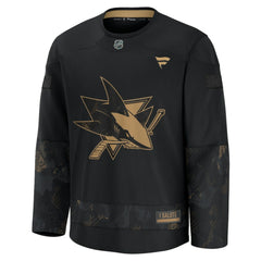 San Jose Sharks Fanatics 2024 Military Appreciation Practice Jersey - Black | Fanatics on sale