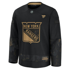 New York Rangers Fanatics 2024 Military Appreciation Practice Jersey - Black | Fanatics Lifestyle