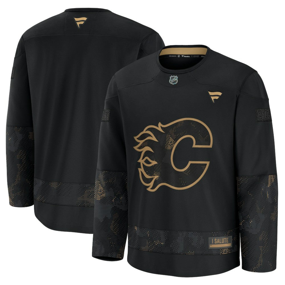 Calgary Flames Fanatics 2024 Military Appreciation Practice Jersey - Black | Fanatics sale