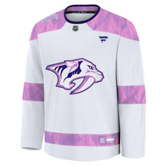 Nashville Predators Fanatics 2024 Hockey Fights Cancer Practice Jersey - White | Fanatics near me