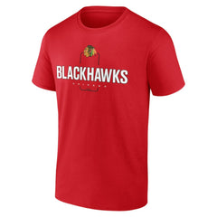 Chicago Blackhawks Personalized Name & Number Midfielder T-Shirt - Red | NHL near me