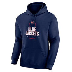 Columbus Blue Jackets Personalized Name & Number Midfielder Pullover Hoodie - Navy | NHL sale