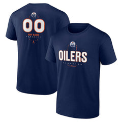 Edmonton Oilers Personalized Name & Number Midfielder T-Shirt - Navy | NHL Clearance