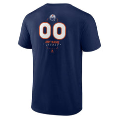 Edmonton Oilers Personalized Name & Number Midfielder T-Shirt - Navy | NHL Clearance