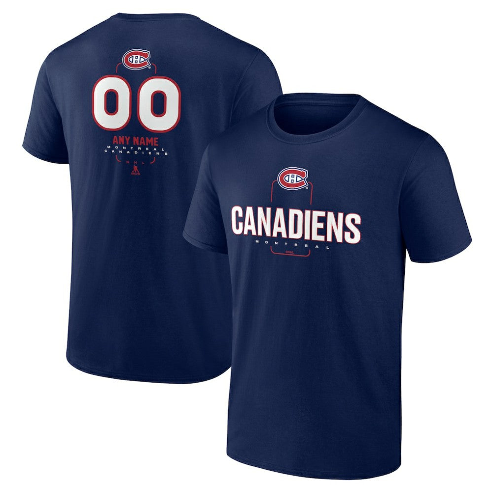 Montreal Canadiens Personalized Name & Number Midfielder T-Shirt - Navy | NHL on sale