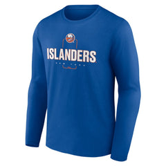 New York Islanders Personalized Name & Number Midfielder Long Sleeve T-Shirt - Royal | NHL on sale