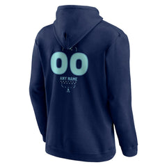 Seattle Kraken Personalized Name & Number Midfielder Pullover Hoodie - Deep Sea Blue | NHL near me