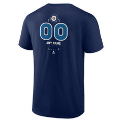 Winnipeg Jets Personalized Name & Number Midfielder T-Shirt - Navy | NHL discount