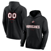 Carolina Hurricanes Personalized Name & Number Midfielder Pullover Hoodie - Black | NHL Lifestyle