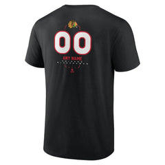 Chicago Blackhawks Personalized Name & Number Midfielder T-Shirt - Black | NHL on sale