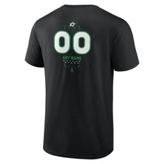 Dallas Stars Personalized Name & Number Midfielder T-Shirt - Black | NHL near me