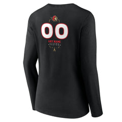 Ottawa Senators Women's Personalized Name & Number Midfielder Long Sleeve V-Neck T-Shirt - Black | NHL on sale