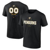 Pittsburgh Penguins Personalized Name & Number Midfielder T-Shirt - Black | NHL Lifestyle