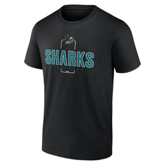 San Jose Sharks Personalized Name & Number Midfielder T-Shirt - Black | NHL Lifestyle