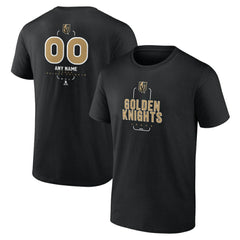 Vegas Golden Knights Personalized Name & Number Midfielder T-Shirt - Black | NHL Clearance