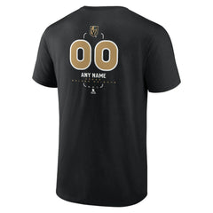 Vegas Golden Knights Personalized Name & Number Midfielder T-Shirt - Black | NHL Clearance