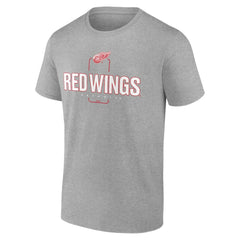 Detroit Red Wings Personalized Name & Number Midfielder T-Shirt - Gray | NHL sale