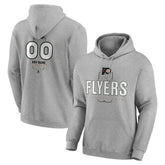 Philadelphia Flyers Personalized Name & Number Midfielder Pullover Hoodie - Gray | NHL online