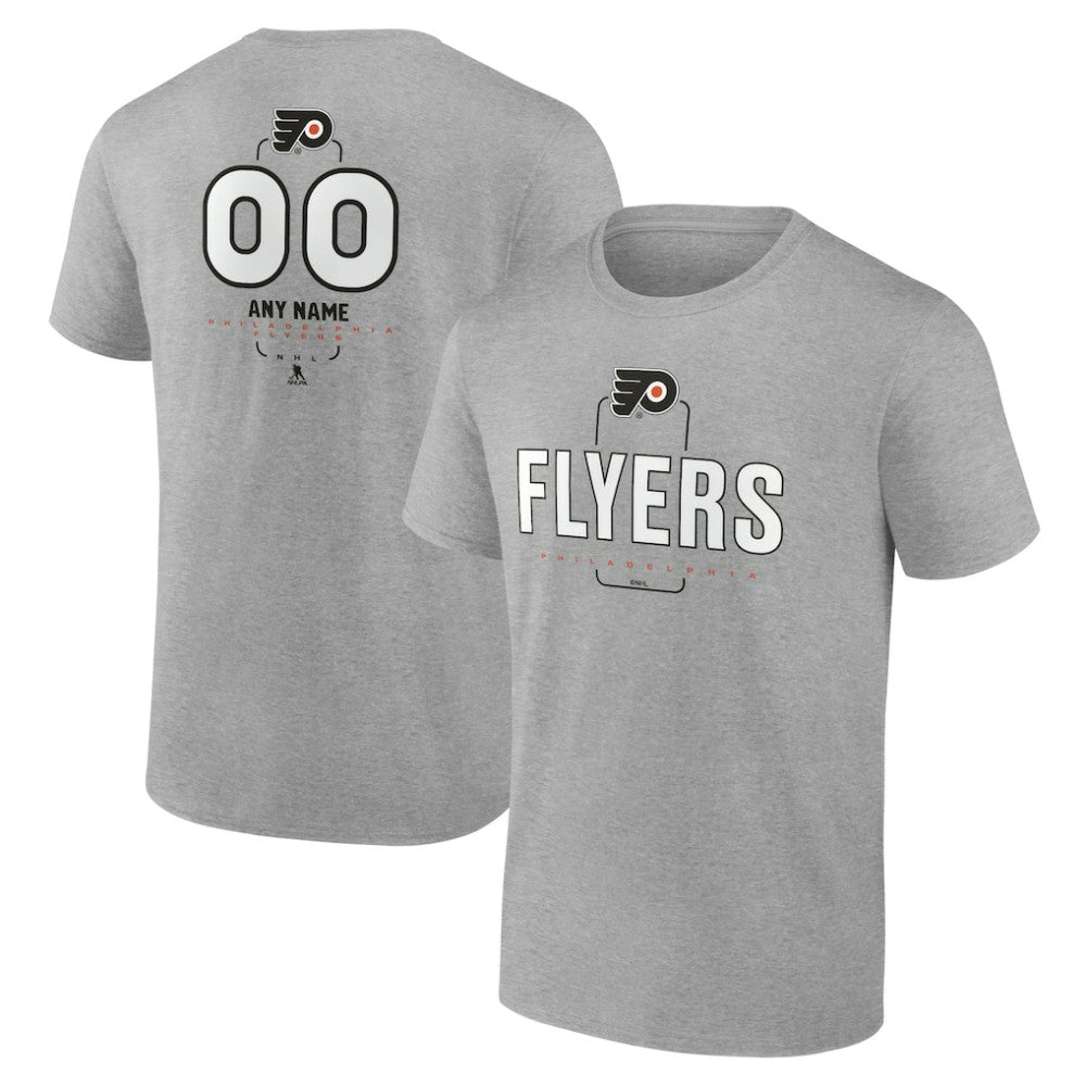 Philadelphia Flyers Personalized Name & Number Midfielder T-Shirt - Gray | NHL sale