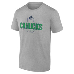 Vancouver Canucks Personalized Name & Number Midfielder T-Shirt - Gray | NHL Lifestyle
