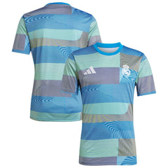 Adidas - Real Madrid 2025/26 AEROREADY Pre-Match Top - Blue