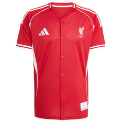 Adidas - Liverpool Full-Button Baseball Jersey - Red