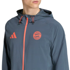 Adidas - Bayern Munich 2025/26 Tiro Vis Tech Travel Jacket - Gray