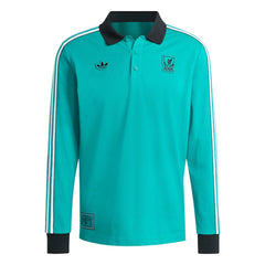 Adidas - Liverpool Terrace Icons Long Sleeve Polo - Green