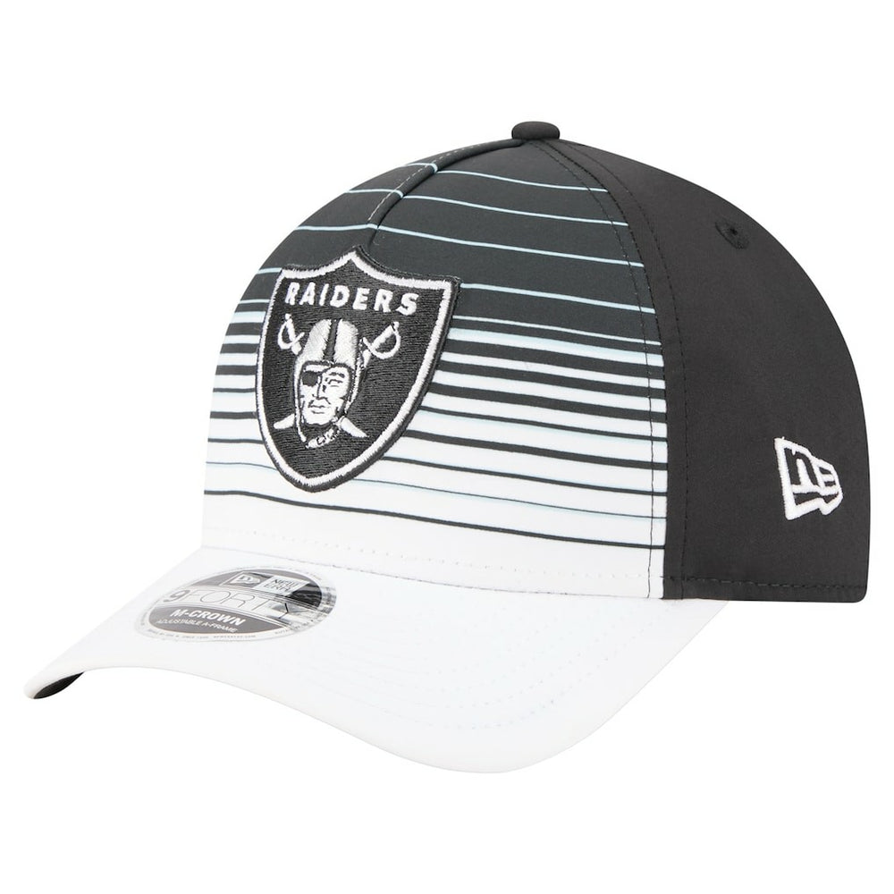 Las Vegas Raiders New Era Adventure Gradient 9FORTY M-Crown A-Frame Adjustable Hat - White/Black - NFL