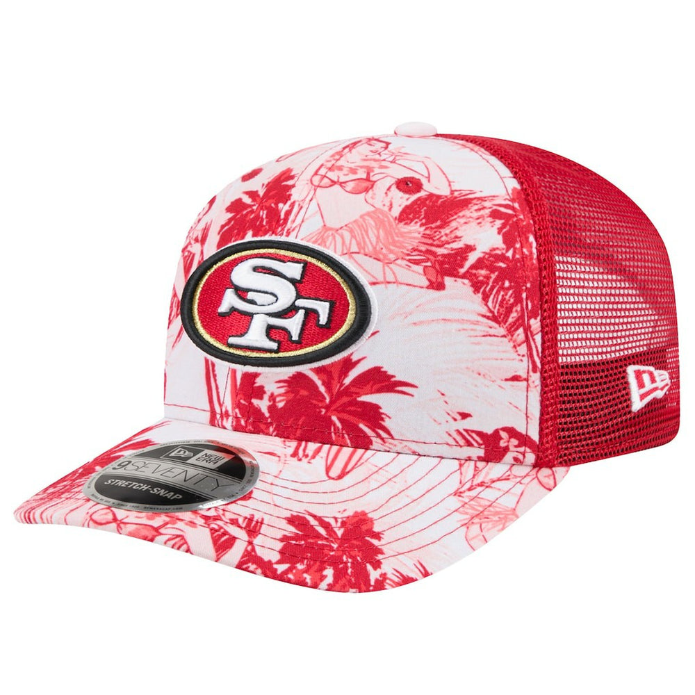 San Francisco 49ers New Era Hula 9SEVENTY Adjustable Trucker Hat - Scarlet - NFL