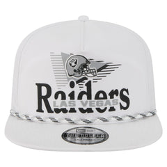 Las Vegas Raiders New Era Collide Golfer Snapback Hat - White - NFL
