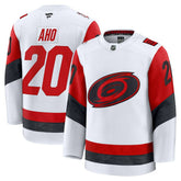 Sebastian Aho Carolina Hurricanes Fanatics Away Premium Jersey - White | Fanatics near me