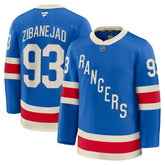 Mika Zibanejad New York Rangers Fanatics Centennial Premium Jersey - Blue | Fanatics Lifestyle