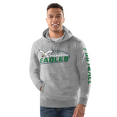 Philadelphia Eagles Starter Vintage Pullover Hoodie - Heather Gray - NFL