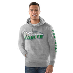 Philadelphia Eagles Starter Vintage Pullover Hoodie - Heather Gray - NFL