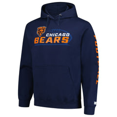 Chicago Bears Starter Vintage Pullover Hoodie - Navy - NFL