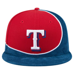Texas Rangers New Era Retro Split Corduroy Snapback Hat Online