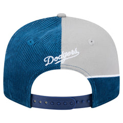 Los Angeles Dodgers New Era Retro Split Corduroy Snapback Hat for sale
