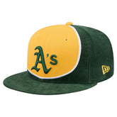 Athletics New Era Retro Split Corduroy Snapback Hat Outlet