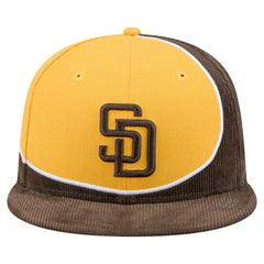 San Diego Padres New Era Retro Split Corduroy Snapback Hat Sale