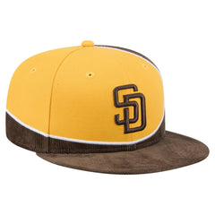 San Diego Padres New Era Retro Split Corduroy Snapback Hat Sale
