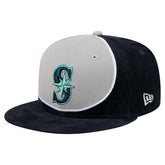 Seattle Mariners New Era Retro Split Corduroy Snapback Hat Sale