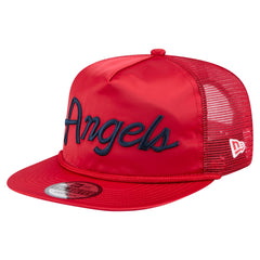 Los Angeles Angels New Era Retro Satin Script Golfer Adjustable Hat Online