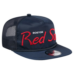 Boston Red Sox New Era Retro Satin Script Golfer Adjustable Hat Online