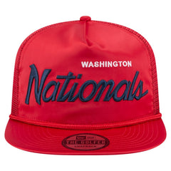 Washington Nationals New Era Retro Satin Script Golfer Adjustable Hat Near Me