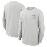 Baltimore Ravens Essential Heavy Max90 Long Sleeve T-Shirt - Gray - Nike