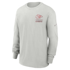 Kansas City Chiefs Essential Heavy Max90 Long Sleeve T-Shirt - Gray - Nike
